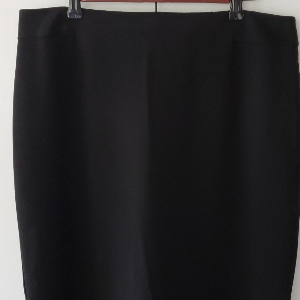 Black Charter Club Traditional Pencil Skirt
